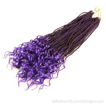 Water wave  80g 18'' Crochet twist braid hair  braiding hair synthetic hair extensions Senegalese curly  twist